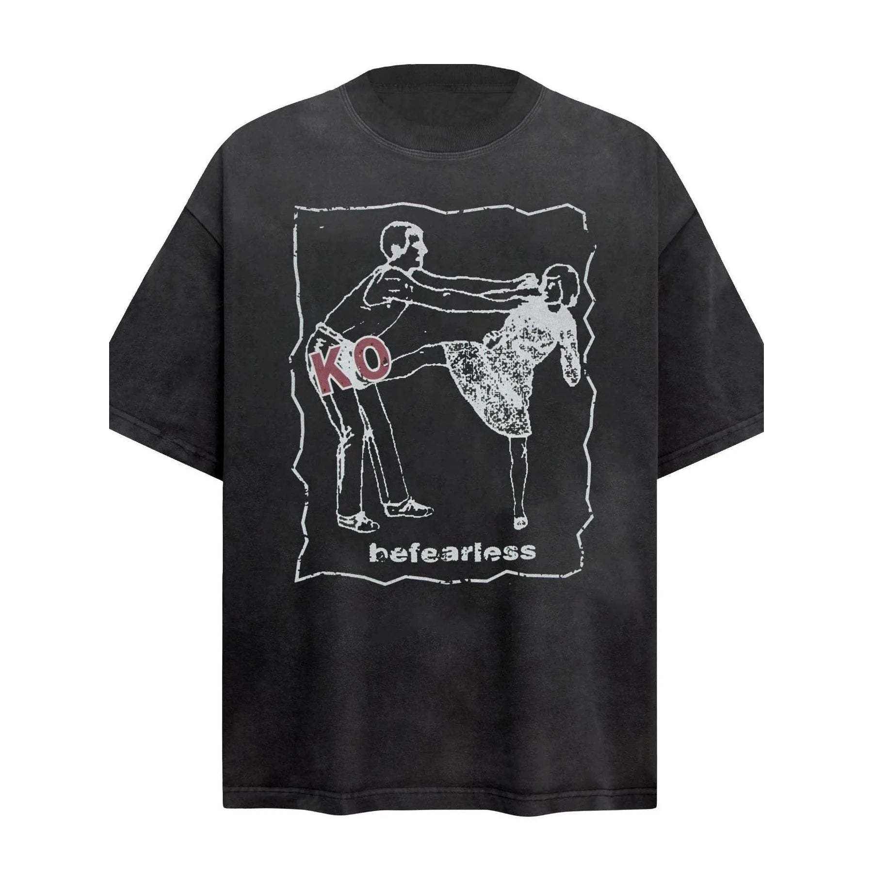 Graphic Round Neck Short Sleeve T-Shirt – Oversized Casual Streetwear Tee - DYNIM