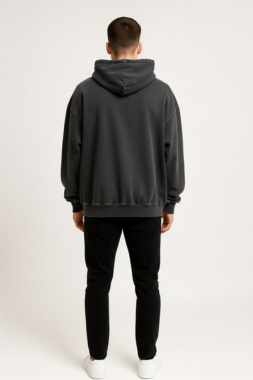 Oversized Zip-Up Hoodie – Casual Streetwear Jacket with Pockets
