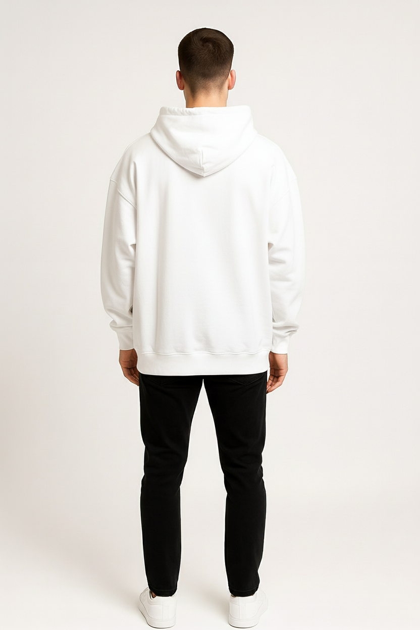 Star Patch Zip-Up Hoodie – Oversized Streetwear Pullover