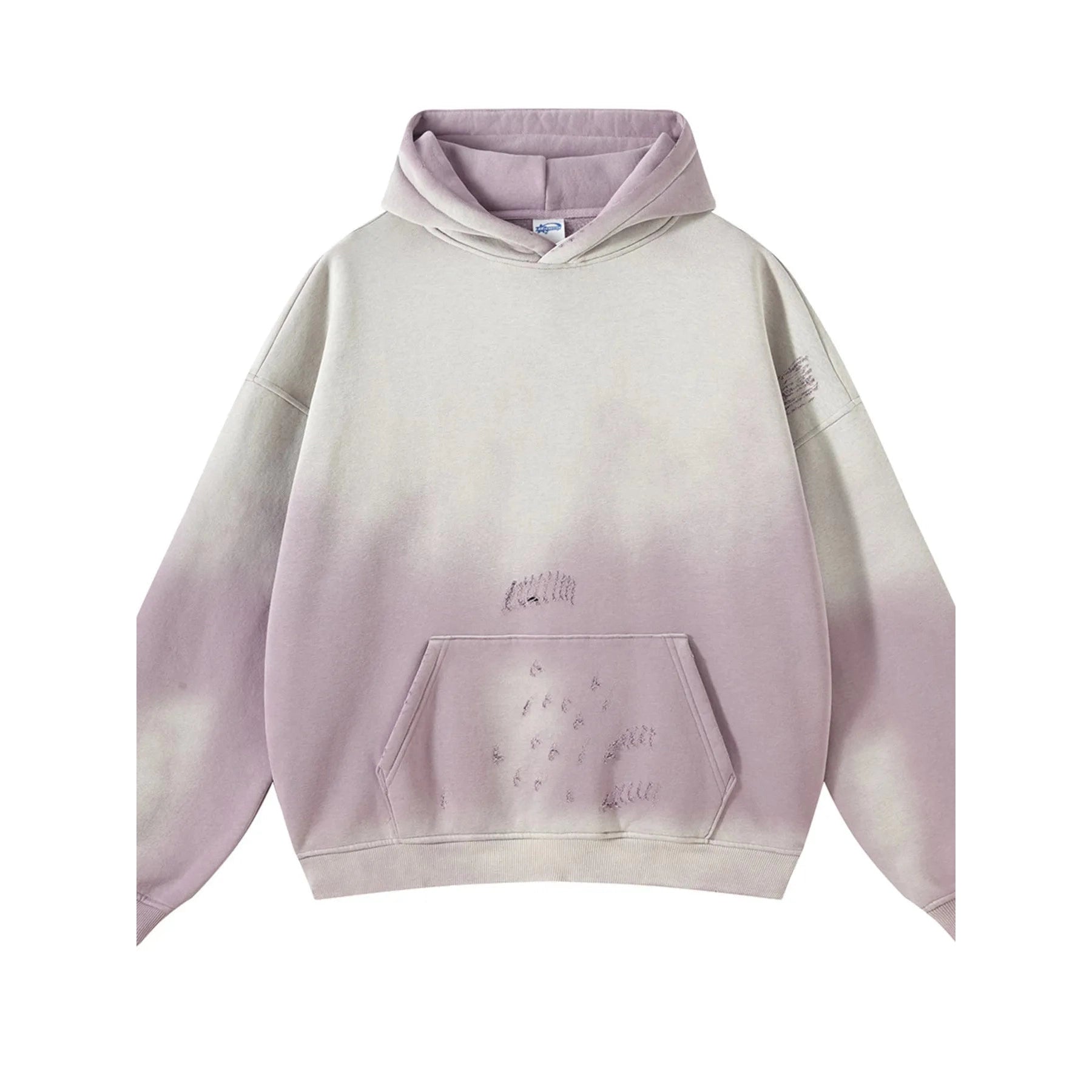 Gradient Long Sleeve Hoodie – Oversized Streetwear Pullover - DYNIM