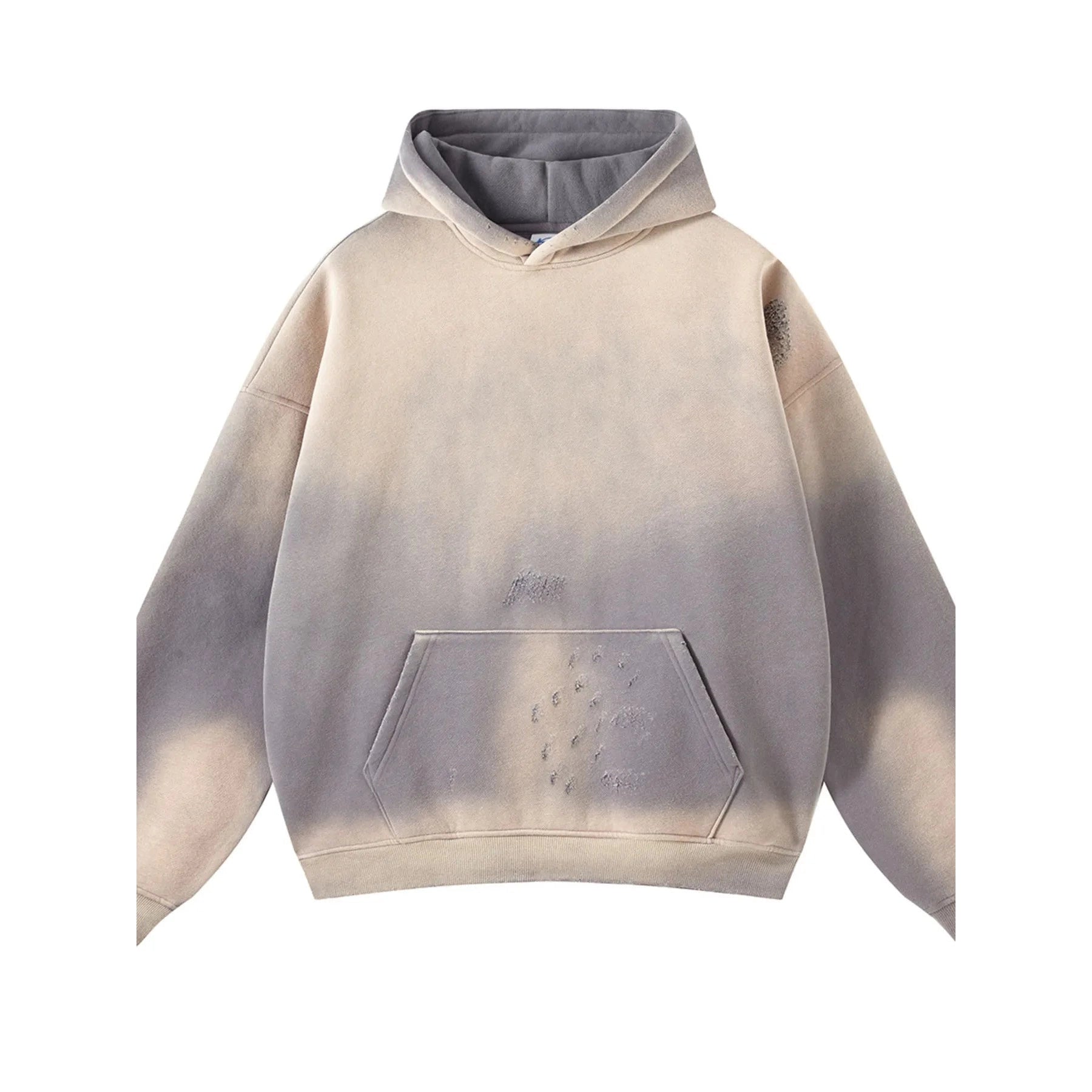 Gradient Long Sleeve Hoodie – Oversized Streetwear Pullover - DYNIM
