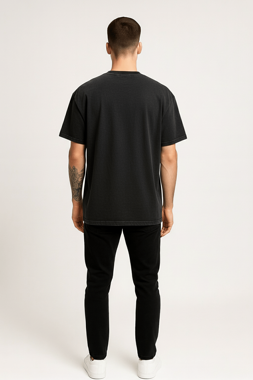 Graphic Round Neck Short Sleeve T-Shirt – Oversized Casual Streetwear Tee - DYNIM