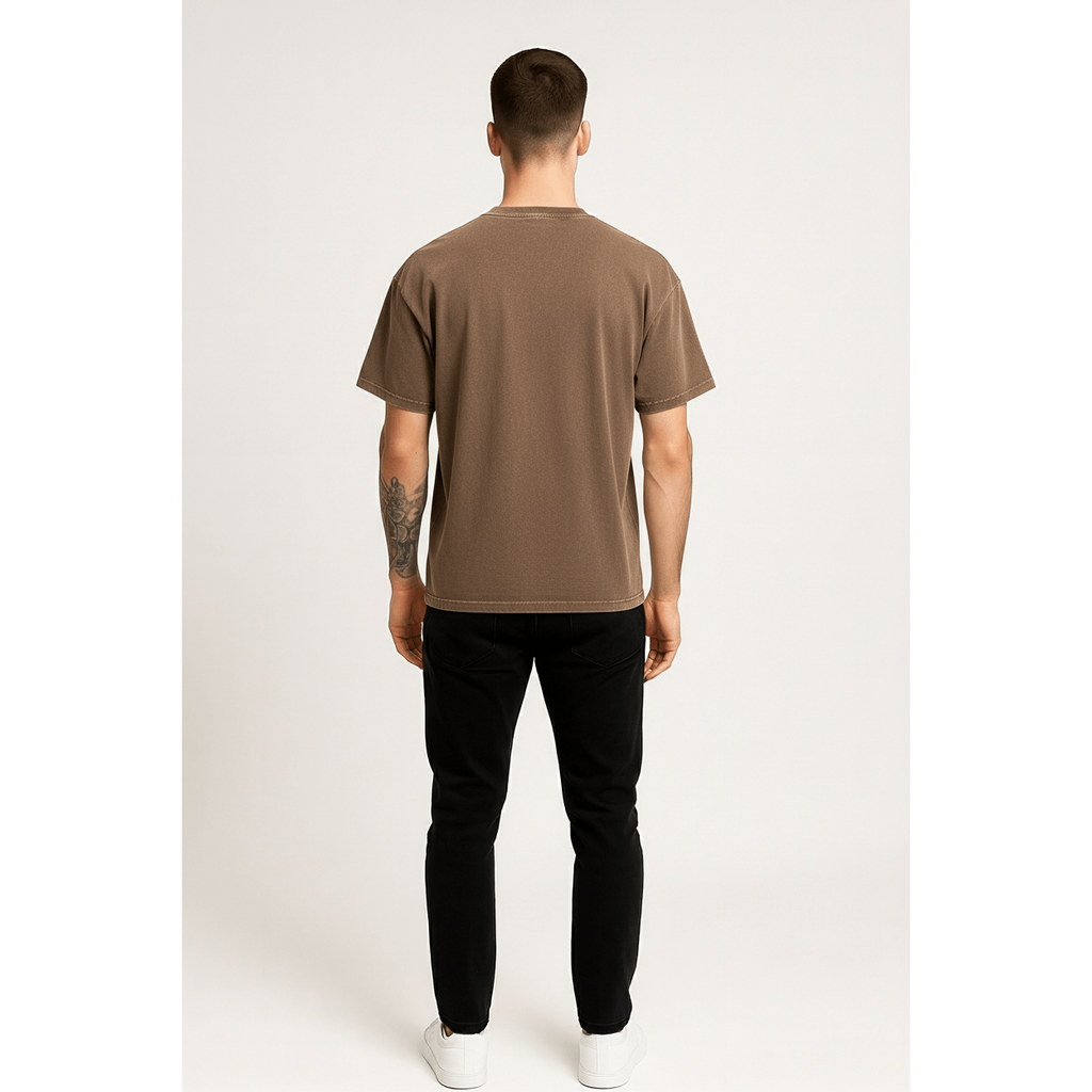 Graphic Round Neck Short Sleeve T-Shirt – Oversized Streetwear Tee - DYNIM