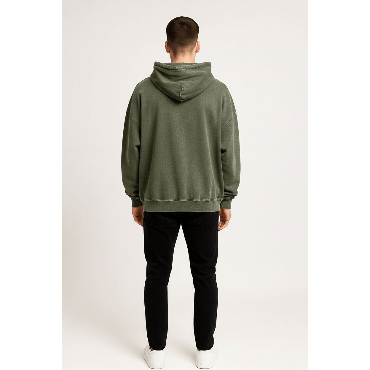 Kangaroo Pocket Long Sleeve Hoodie – Oversized Streetwear Pullover - DYNIM
