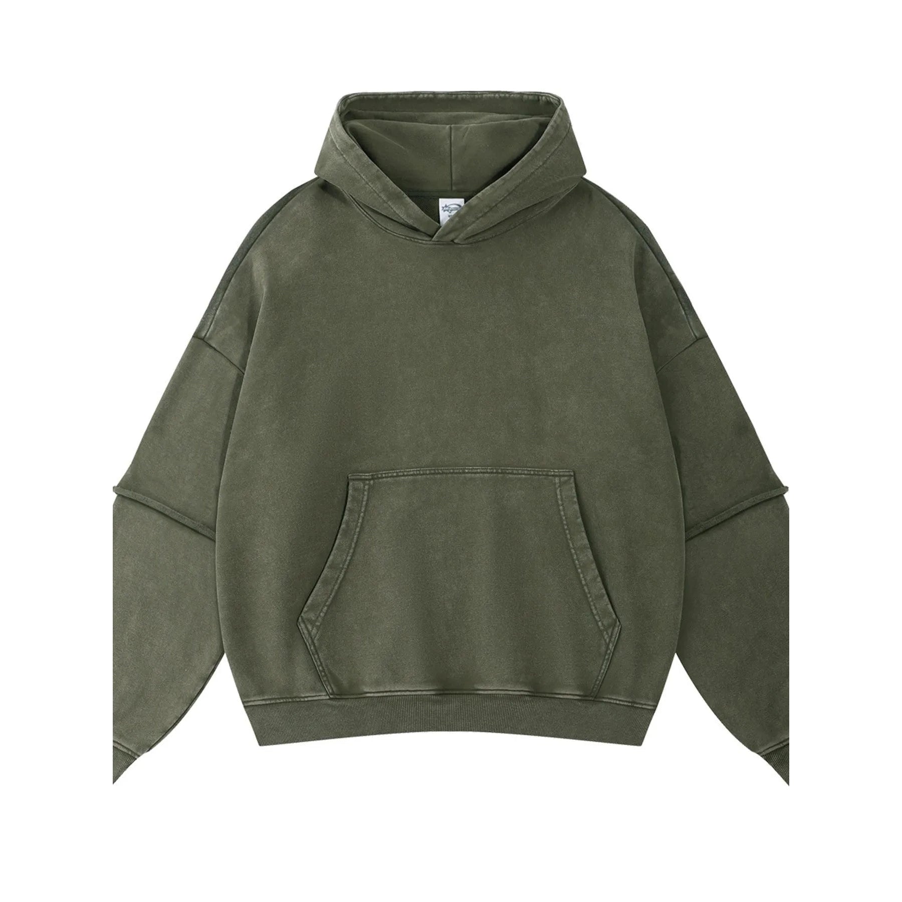 Kangaroo Pocket Long Sleeve Hoodie – Oversized Streetwear Pullover - DYNIM