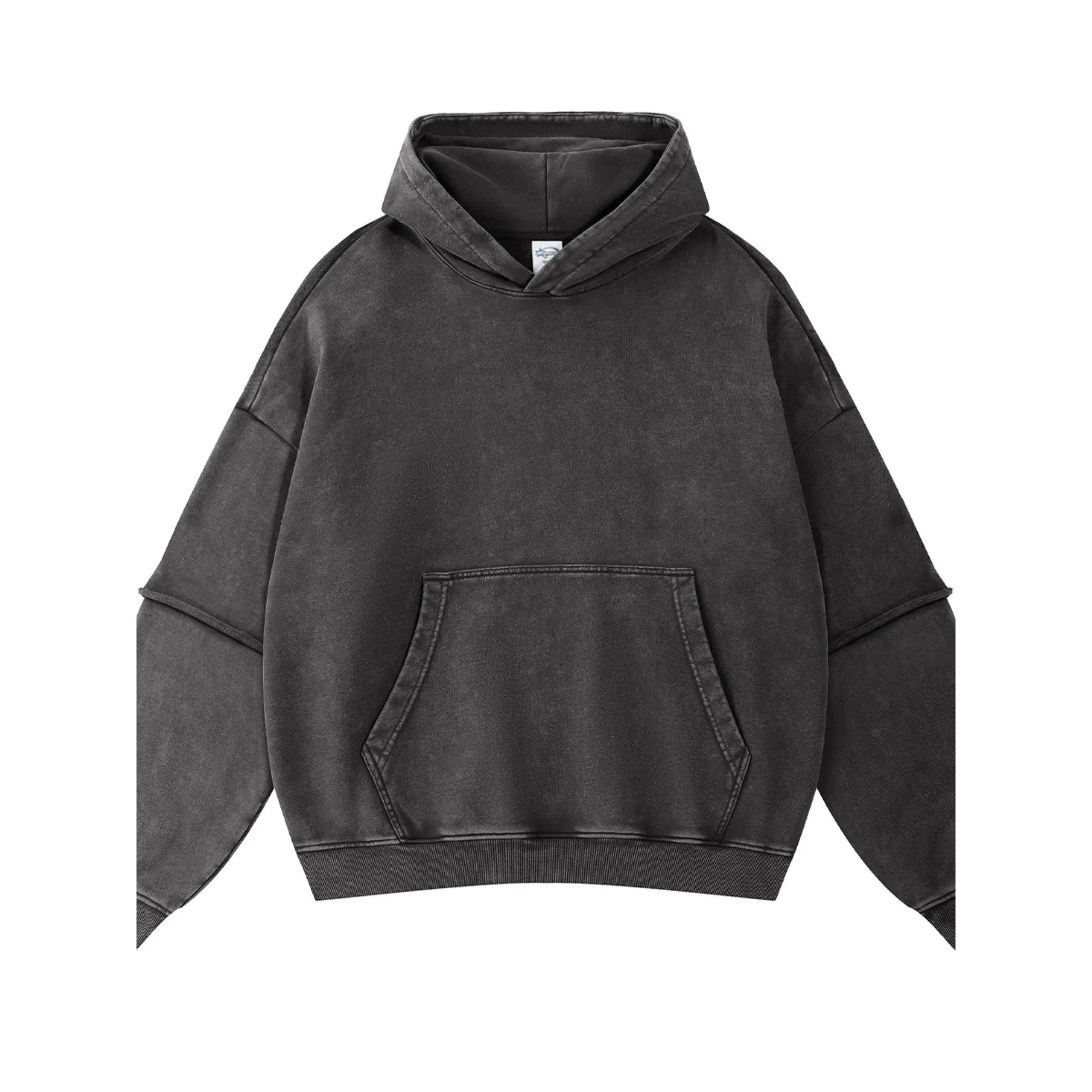 Kangaroo Pocket Long Sleeve Hoodie – Oversized Streetwear Pullover - DYNIM