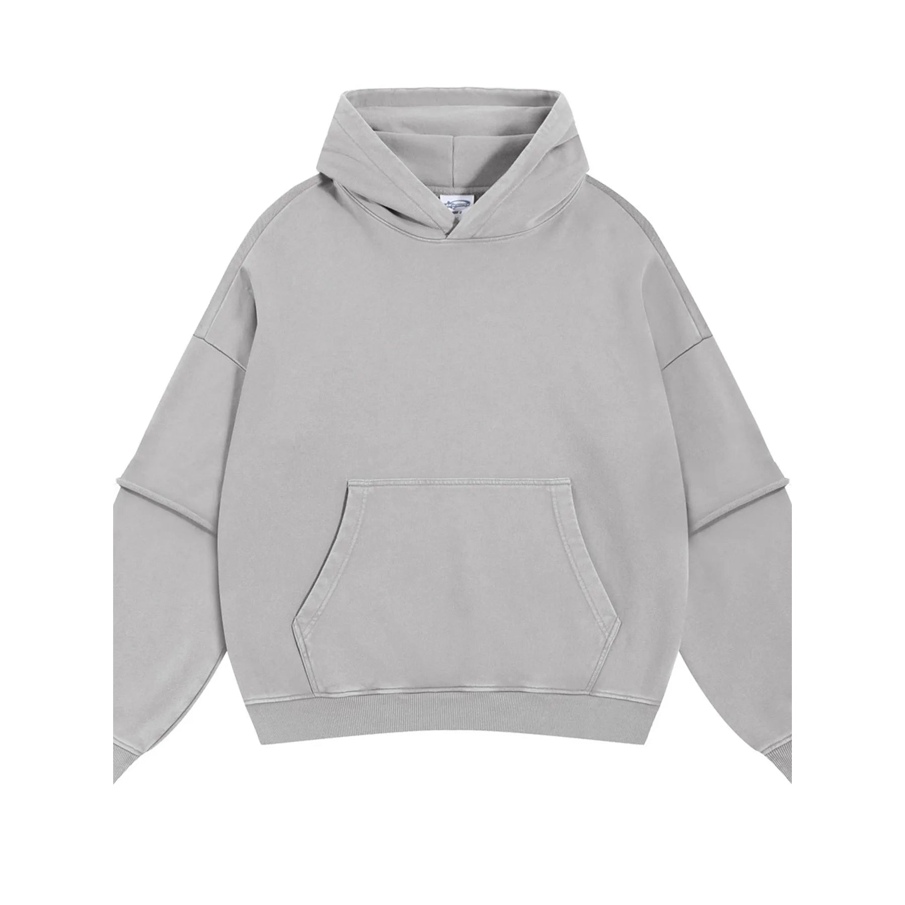 Kangaroo Pocket Long Sleeve Hoodie – Oversized Streetwear Pullover - DYNIM