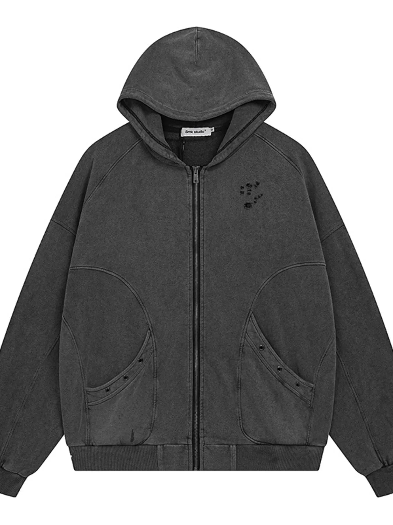 Men's Oversized Zip - Up Hoodie - DYNIM