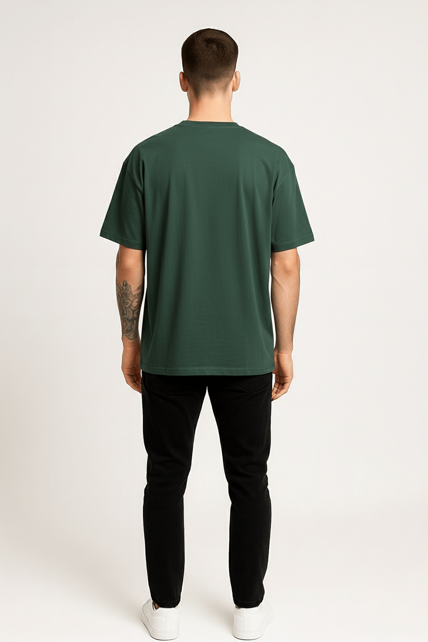 Oversized Graphic Round Neck T-Shirt – Short Sleeve Streetwear Tee - DYNIM