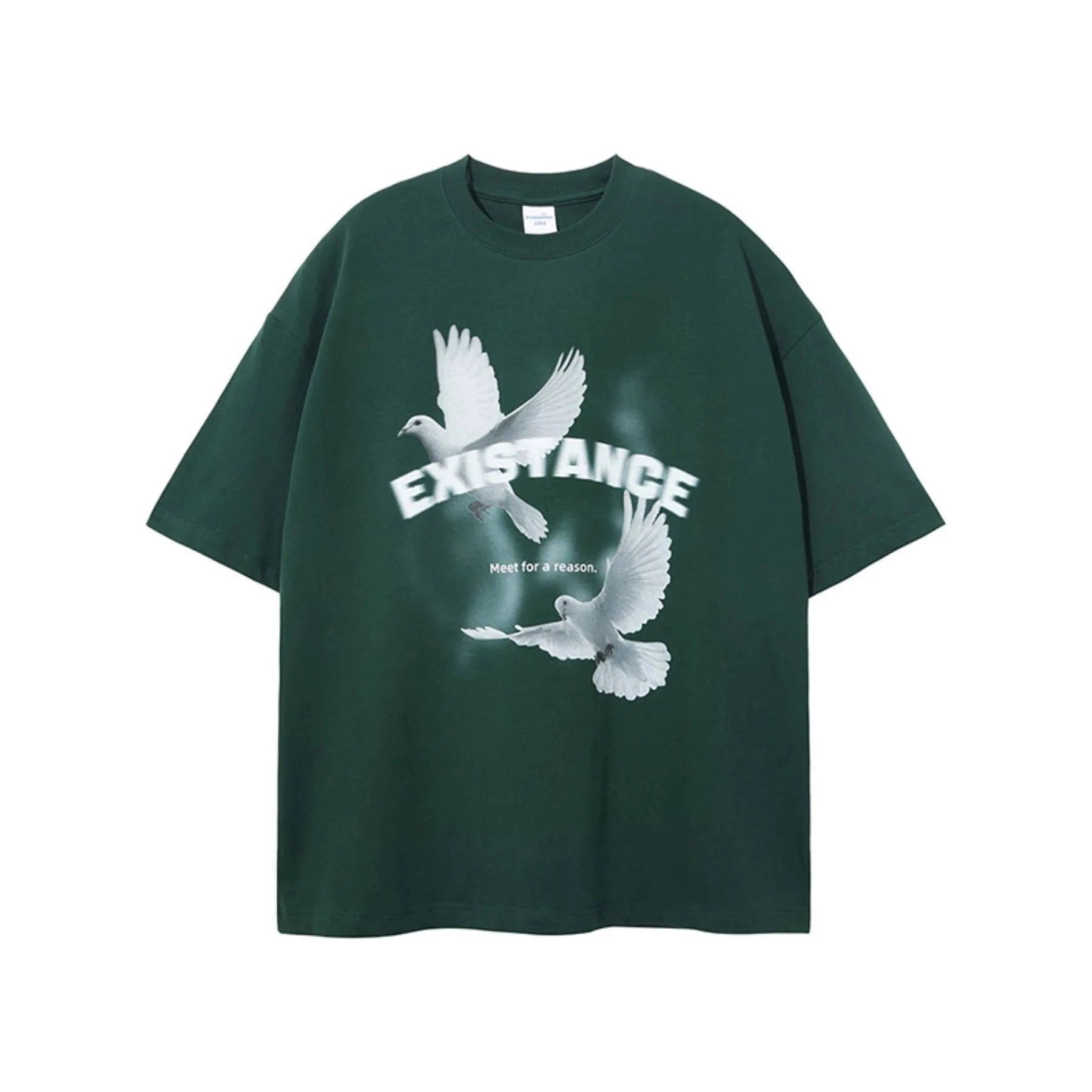 Oversized Graphic Round Neck T-Shirt – Short Sleeve Streetwear Tee - DYNIM