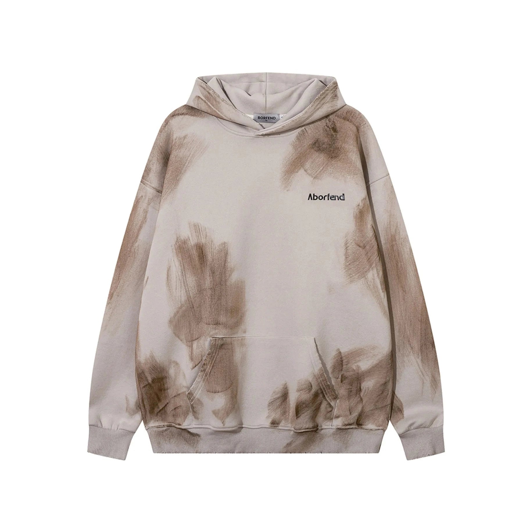 Oversized Tie - Dye Long Sleeve Hoodie – Vintage Streetwear Pullover - DYNIM
