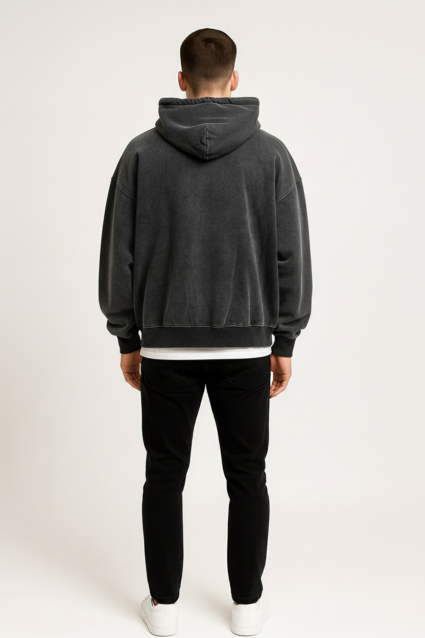 Full Face Zip-Up Hoodie – Oversized Streetwear Balaclava Jacket