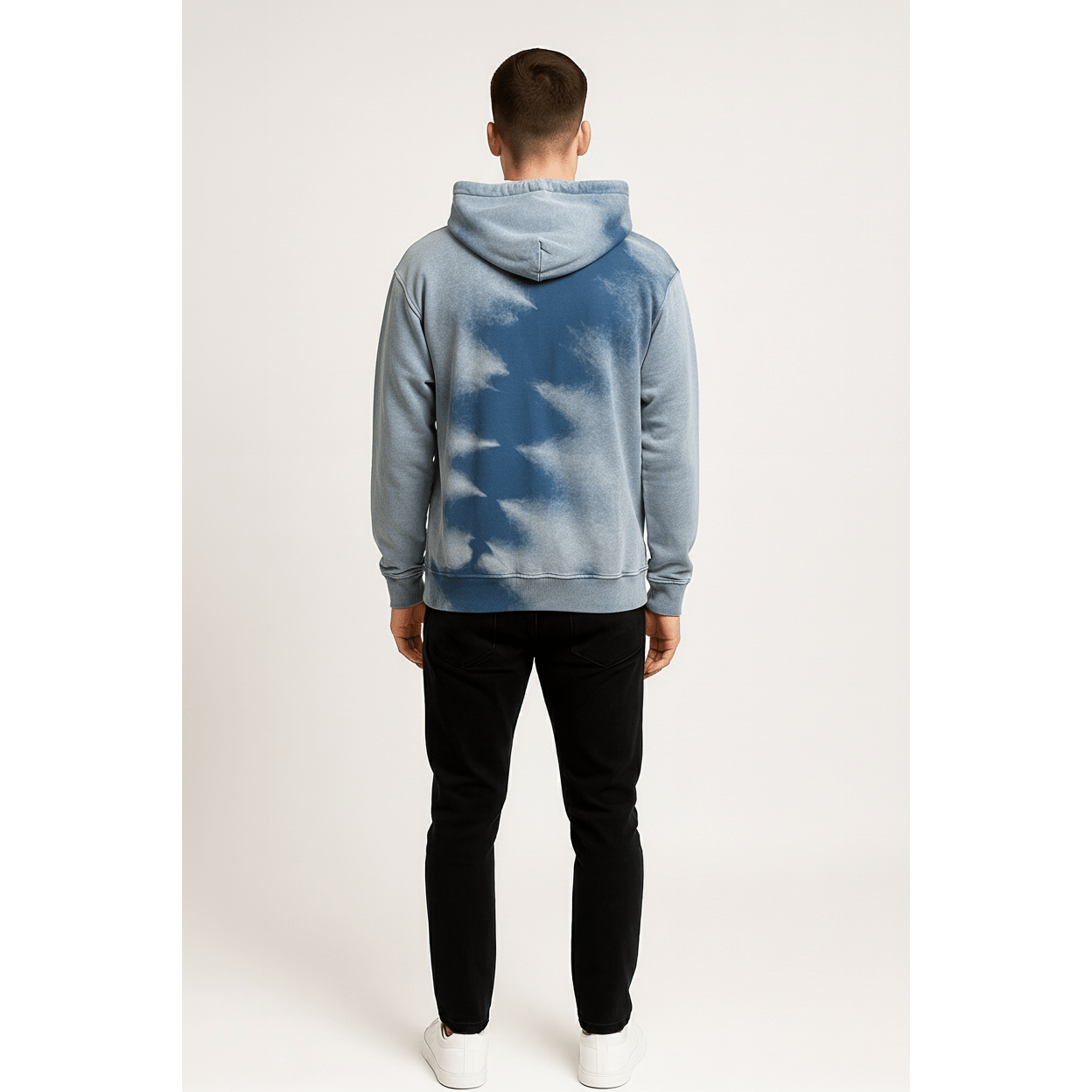 Tie Dye Vintage Washed Hoodie – Oversized Streetwear Pullover - DYNIM