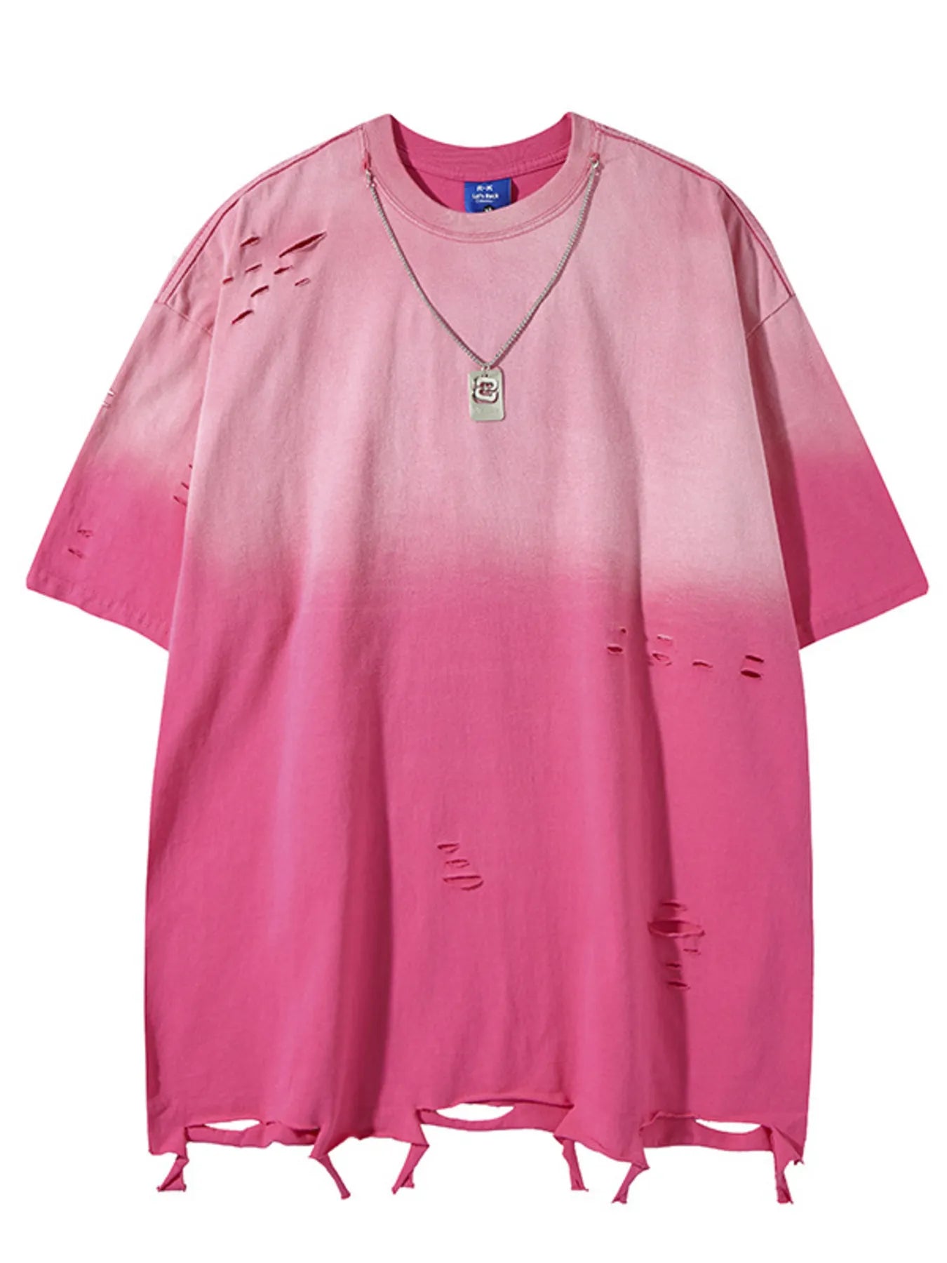 Vintage Distressed Oversized T-Shirt – Short Sleeve Streetwear Tee - DYNIM